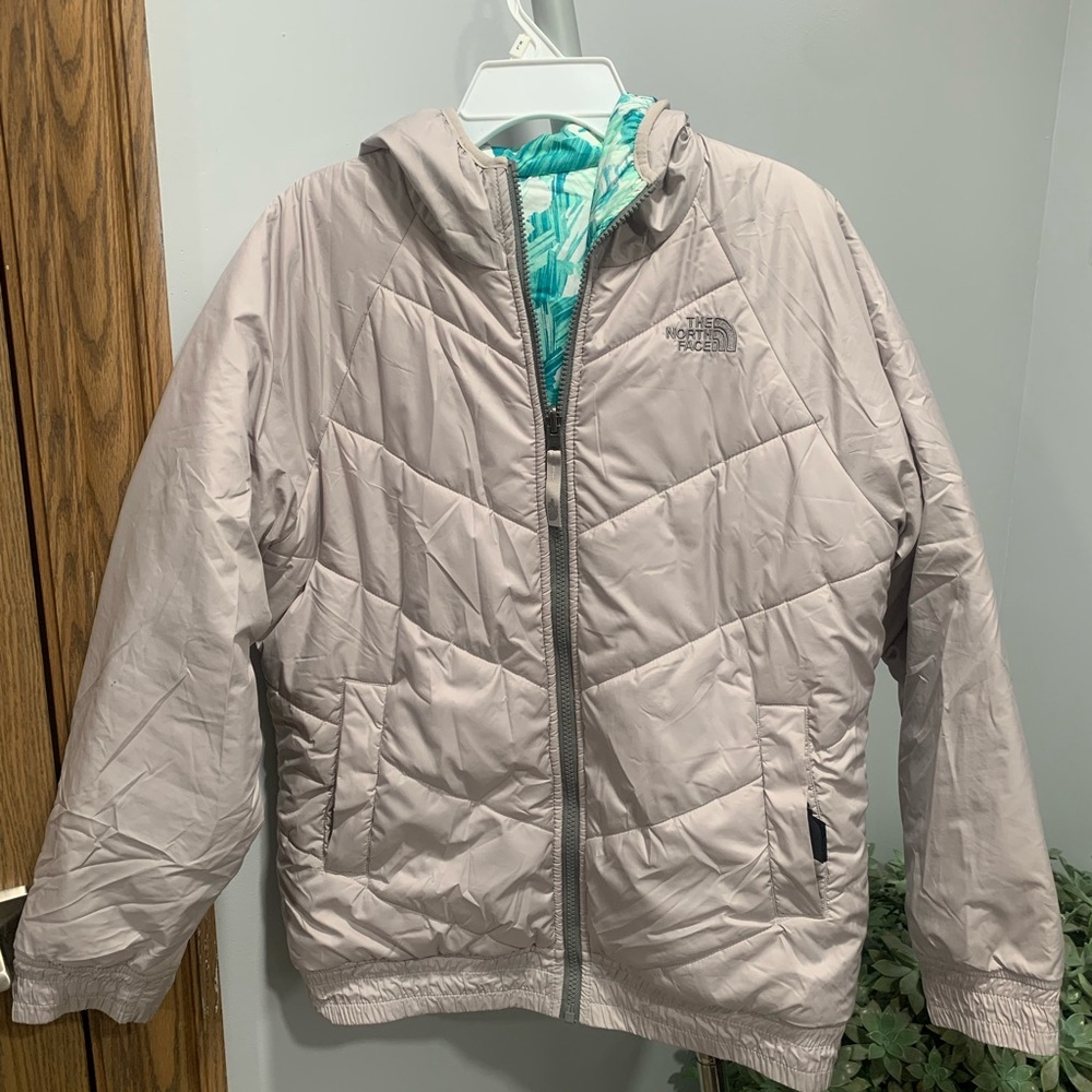 The North Face Kids' Light Gray Puffer Jacket